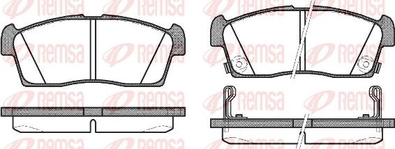 Remsa 1199.02 - Brake Pad Set, disc brake www.parts5.com