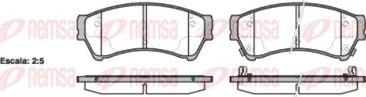 Remsa 1196.02 - Brake Pad Set, disc brake www.parts5.com