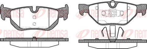 Remsa 1145.00 - Brake Pad Set, disc brake parts5.com