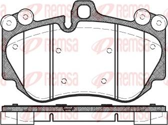 Remsa 1140.00 - Brake Pad Set, disc brake www.parts5.com