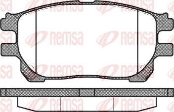 Remsa 1143.00 - Brake Pad Set, disc brake www.parts5.com