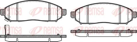 Remsa 1162.01 - Sada brzdových platničiek kotúčovej brzdy parts5.com