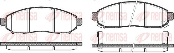 Remsa 1162.12 - Brake Pad Set, disc brake parts5.com