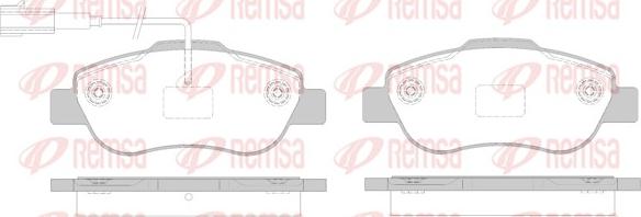 Remsa 1100.02 - Set placute frana,frana disc www.parts5.com