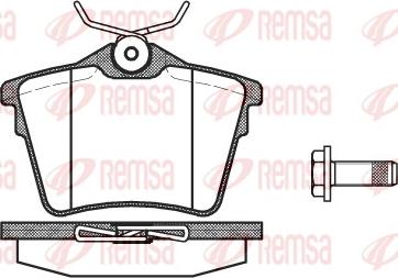 Remsa 1103.00 - Piduriklotsi komplekt,ketaspidur www.parts5.com