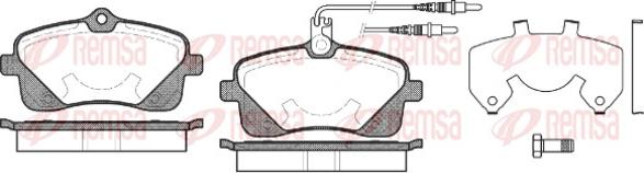 Remsa 1102.02 - Brake Pad Set, disc brake www.parts5.com