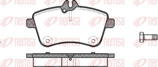 Remsa 1130.00 - Brake Pad Set, disc brake parts5.com