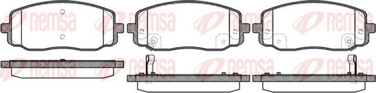 Remsa 1133.02 - Set placute frana,frana disc www.parts5.com