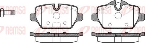 Remsa 1132.00 - Komplet zavornih oblog, ploscne (kolutne) zavore parts5.com