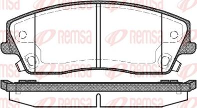 Remsa 1126.08 - Brake Pad Set, disc brake www.parts5.com