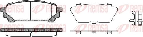 Remsa 1176.01 - Sada brzdových platničiek kotúčovej brzdy www.parts5.com