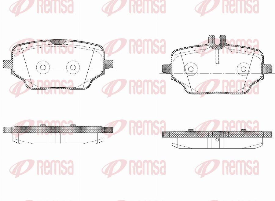 Remsa 1895.00 - Brake Pad Set, disc brake www.parts5.com