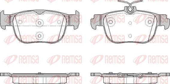 Remsa 1897.00 - Brake Pad Set, disc brake www.parts5.com