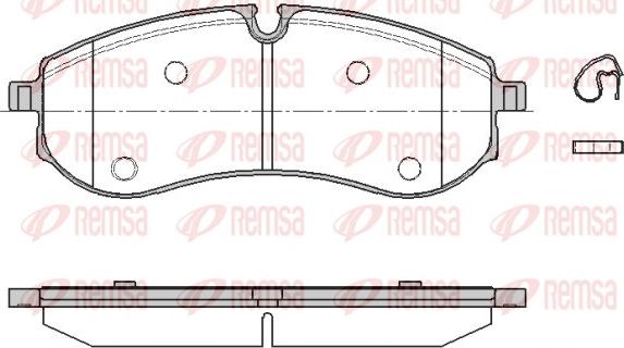 Remsa 1856.00 - Brake Pad Set, disc brake www.parts5.com