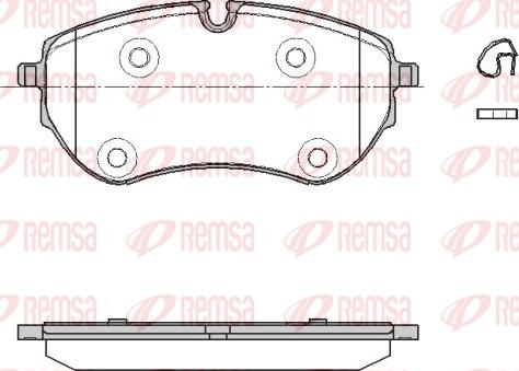 Remsa 1853.00 - Set placute frana,frana disc www.parts5.com