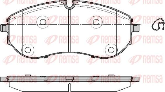 Remsa 1857.00 - Brake Pad Set, disc brake www.parts5.com