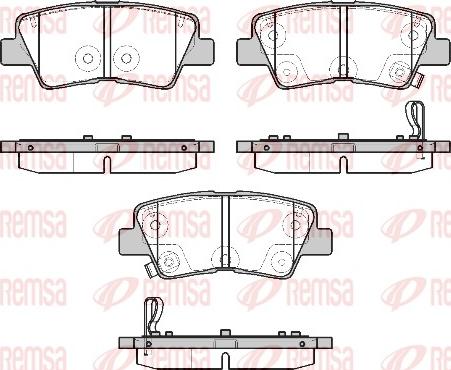 Remsa 1807.02 - Set placute frana,frana disc www.parts5.com