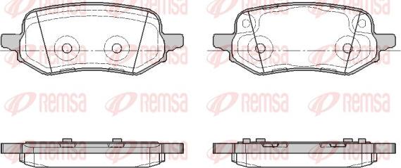 Remsa 1886.00 - Brake Pad Set, disc brake www.parts5.com