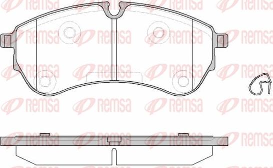 Remsa 1830.00 - Brake Pad Set, disc brake www.parts5.com