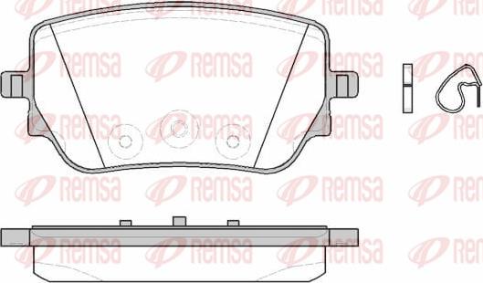 Remsa 1829.00 - Σετ τακάκια, δισκόφρενα www.parts5.com