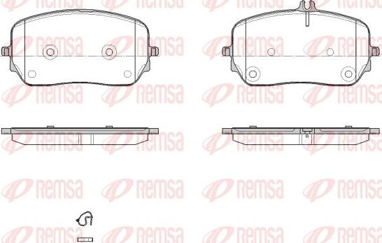 Remsa 1879.00 - Sada brzdových destiček, kotoučová brzda www.parts5.com