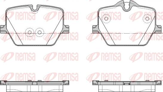 Remsa 1875.00 - Brake Pad Set, disc brake www.parts5.com