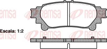 Remsa 1395.00 - Set placute frana,frana disc www.parts5.com