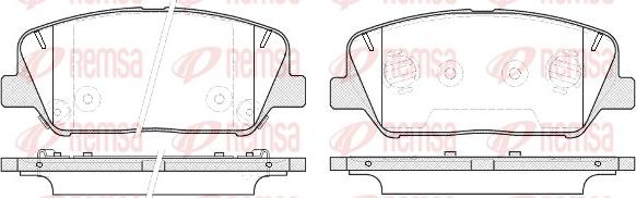 Remsa 1398.12 - Kit de plaquettes de frein, frein à disque www.parts5.com