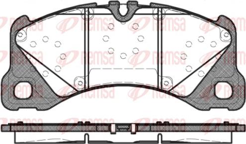 Remsa 1345.40 - Brake Pad Set, disc brake www.parts5.com