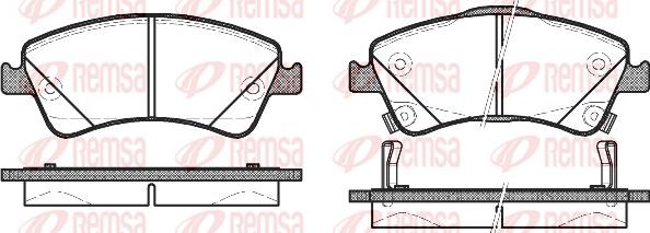 Remsa 1341.12 - Set placute frana,frana disc www.parts5.com