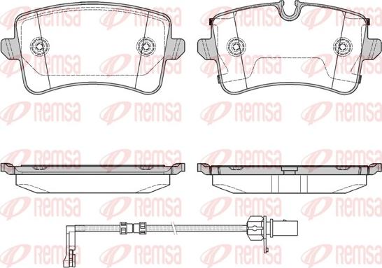 Remsa 1343.20 - Kit de plaquettes de frein, frein à disque www.parts5.com