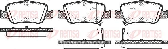 Remsa 1356.02 - Set placute frana,frana disc www.parts5.com