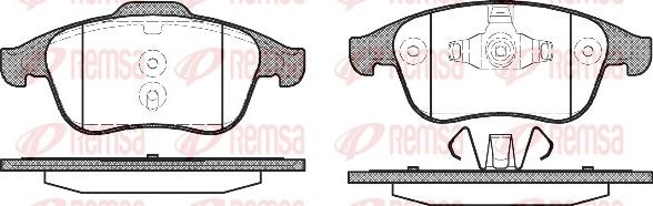 Remsa 1350.00 - Sada brzdových destiček, kotoučová brzda www.parts5.com