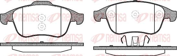 Remsa 1350.10 - Brake Pad Set, disc brake www.parts5.com