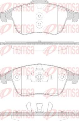 Remsa 1350.30 - Komplet pločica, disk-kočnica www.parts5.com