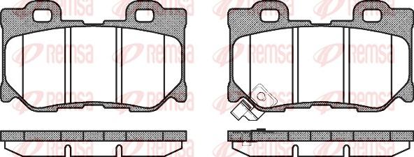 Remsa 1365.01 - Set placute frana,frana disc www.parts5.com