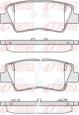 Remsa 1362.52 - Komplet zavornih oblog, ploscne (kolutne) zavore www.parts5.com