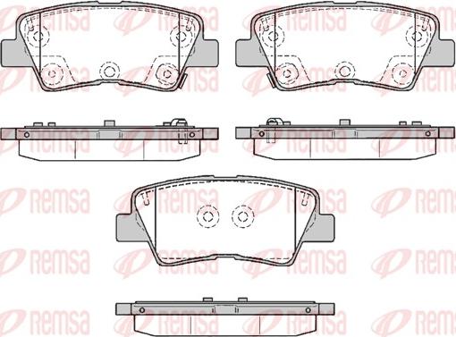 Remsa 1362.85 - Brake Pad Set, disc brake www.parts5.com