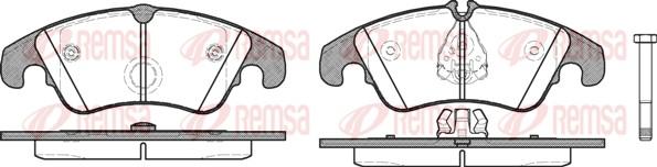 Remsa 1304.10 - Sada brzdových platničiek kotúčovej brzdy www.parts5.com