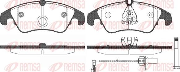 Remsa 1304.31 - Комплект спирачно феродо, дискови спирачки www.parts5.com