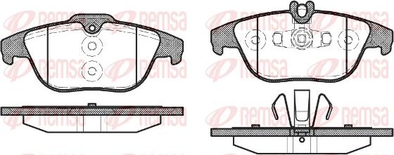 Remsa 1305.20 - Set placute frana,frana disc www.parts5.com