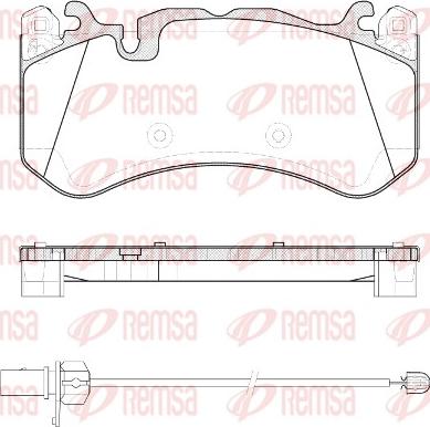 Remsa 1300.30 - Σετ τακάκια, δισκόφρενα www.parts5.com