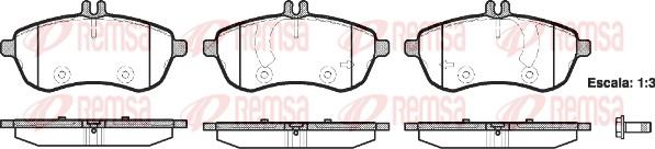 Remsa 1301.00 - Piduriklotsi komplekt,ketaspidur www.parts5.com