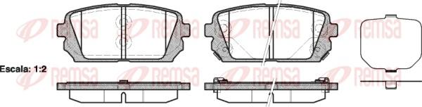 Remsa 1303.02 - Brake Pad Set, disc brake www.parts5.com