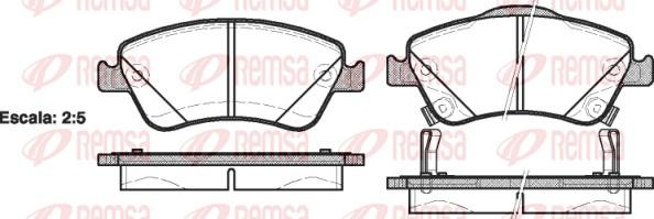 Remsa 1310.02 - Kit de plaquettes de frein, frein à disque www.parts5.com