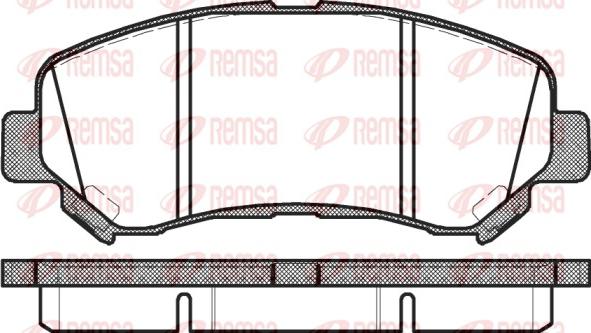 Remsa 1318.00 - Set placute frana,frana disc www.parts5.com