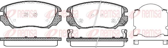 Remsa 1385.02 - Brake Pad Set, disc brake www.parts5.com