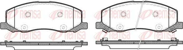 Remsa 1386.02 - Set placute frana,frana disc www.parts5.com