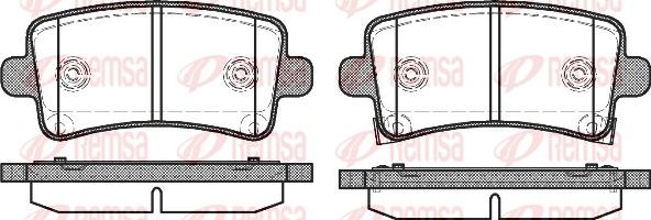 Remsa 1388.04 - Set placute frana,frana disc www.parts5.com