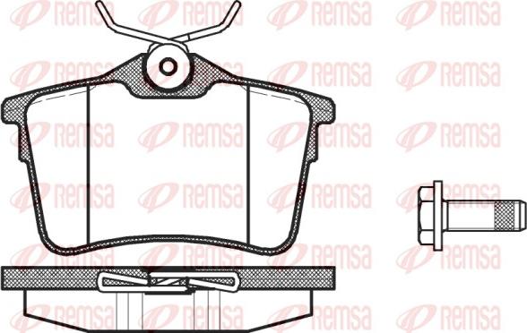 Remsa 1382.00 - Fékbetétkészlet, tárcsafék www.parts5.com